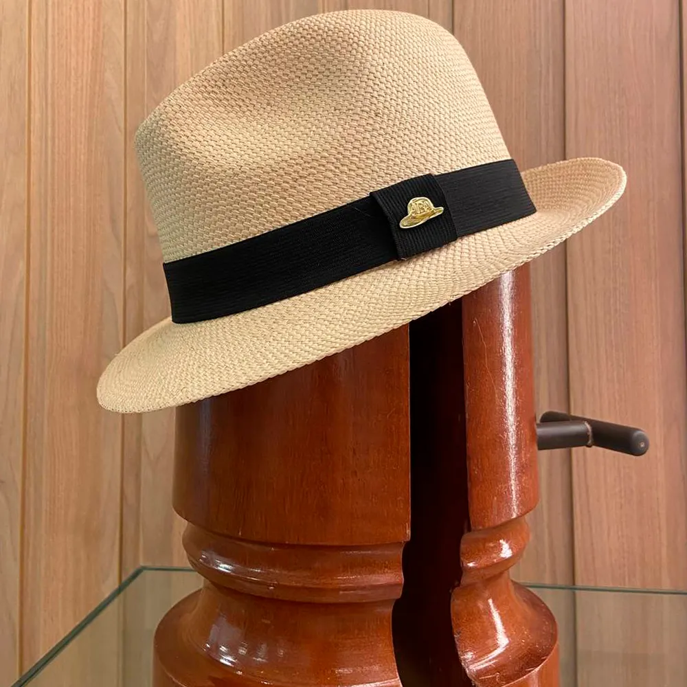 Chapéu Panamá Indiana Fedora Natural - Imagem 2