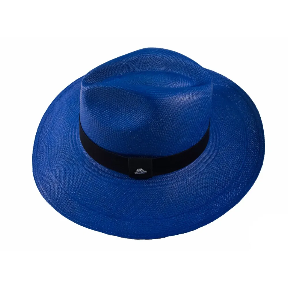 Chapéu Panamá Alon Aba Larga Azul Bic - Imagem 3