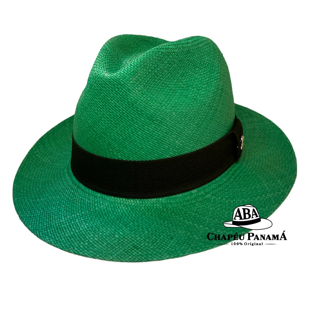 Chapéu Panamá Colorido Clássico Verde
